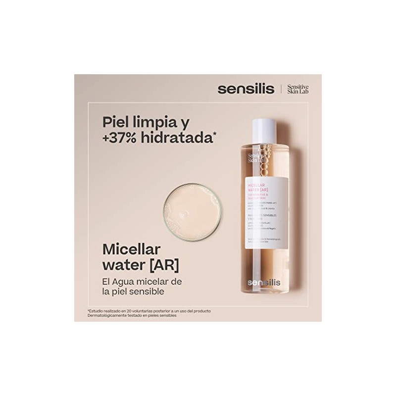 Sensilis Agua Micelar [ar] Piel Sensible Y Reactiva 13.5 fl