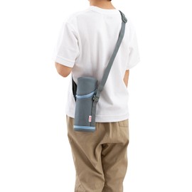 Thermos APG-351 GY-BL My Bottle Pouch with Strap, For 11.8 - 13.5 fl oz (350 - 400 ml), Gray Blue