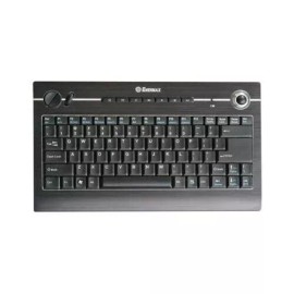 Enermax KB008W Black USB Wireless Aluminum Aurora Keyboard with Trackball Mouse