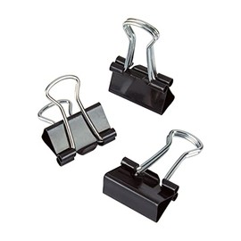 Office Depot® Brand Binder Clips, Mini, 9/16" Wide, 1/4" Capacity, Black, Pack of 60