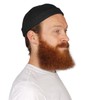 HANSEHELD Docker Cap Linen Short Flat Sailor Cap, black