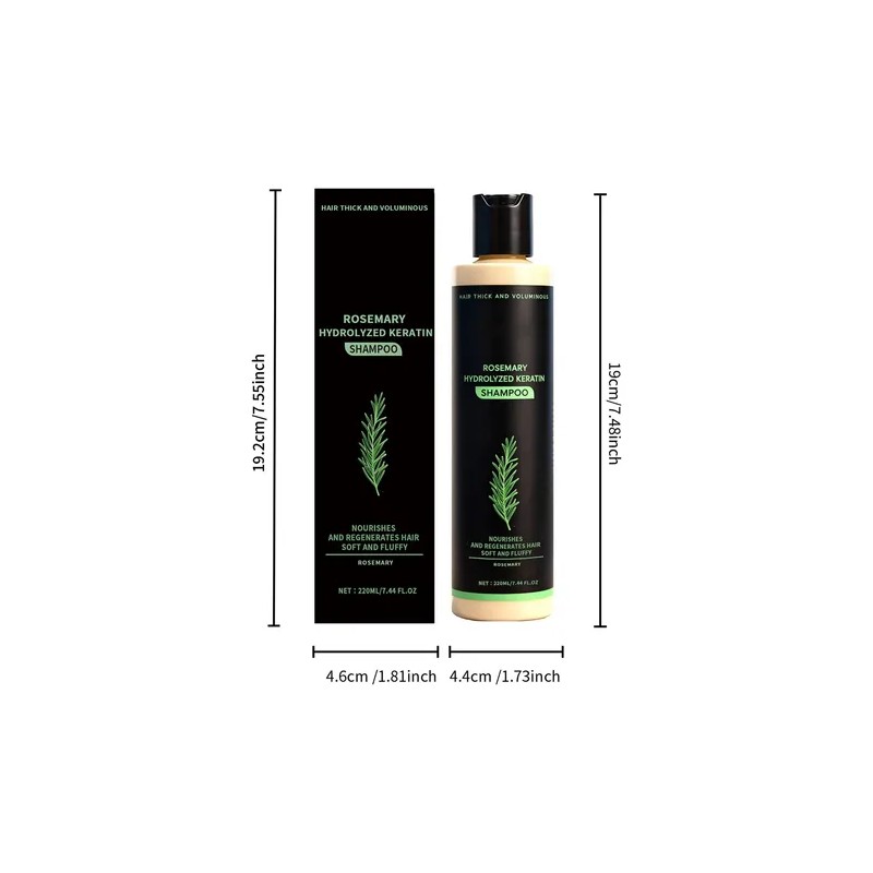 Champú Orgánico De Romero El Crecimiento Del Cabello 220ml