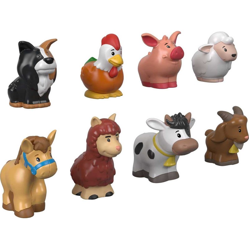 Fisher-Price Little People Toddler Toys Farm Animal Friends 8-Piece Figure