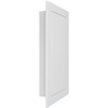 HVAC OV 4 x 8 Inch White Rectangular ABS Plastic