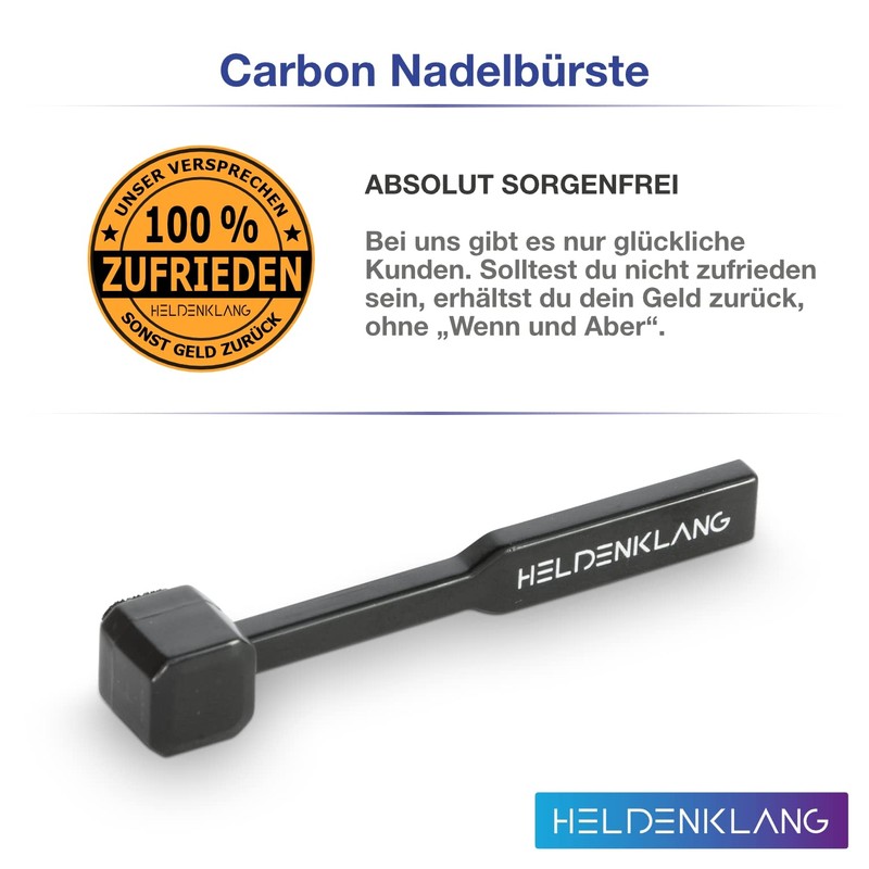 Heldenklang® Needle Cleaning Brush - Antistatic Carbon Fibre Needle Brush