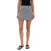WAYF Women's Gracie Gingham Mini Skirt, Black Gingham, M