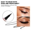 Long-Lasting Waterproof Black Liquid Eyeliner - Sweatproof and Smudge-Proof with