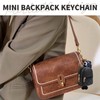 Cosmeria Women's Key Ring with Mini Backpack Design, Small Cosmetic
