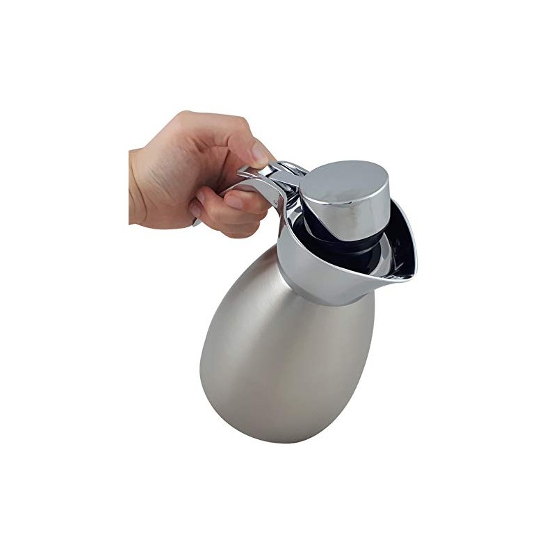 Helios Supreme Stainless Steel Jug 1 Litre, Metallic