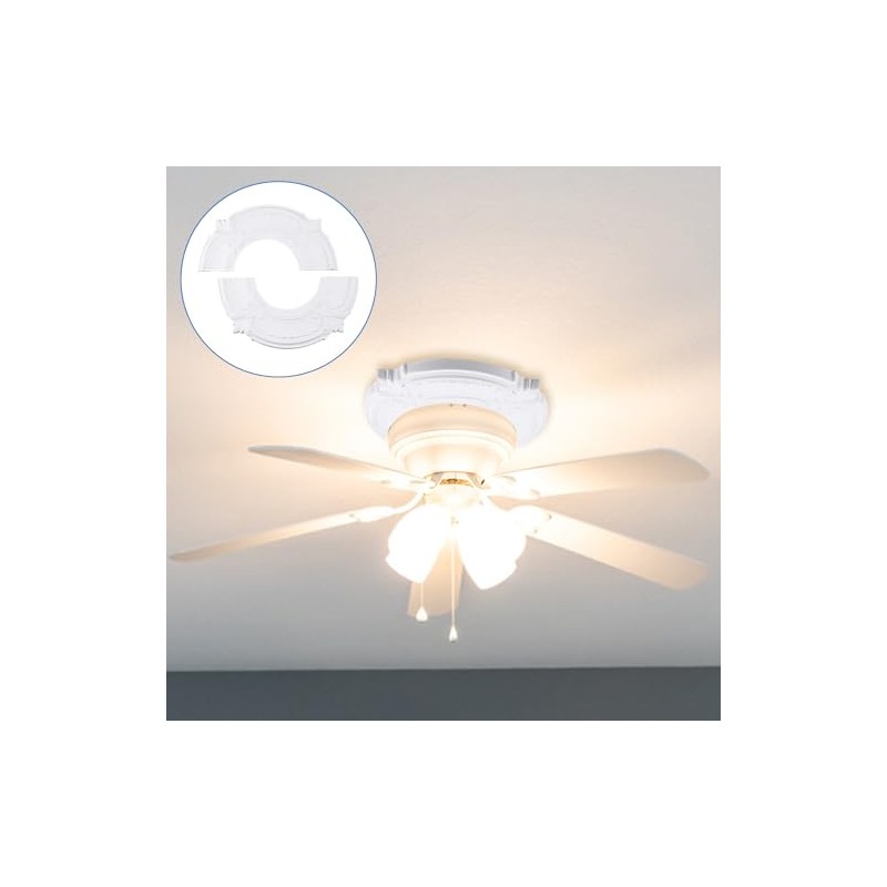 Split Design 12 Inch Ceiling Medallion for Lights & Fans