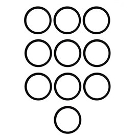 LEFITPA 10 Pack Replacement Round Vacuum Belt for Eureka and Sanitaire S886 SC886 886 S-886 Upright Vacuum Models