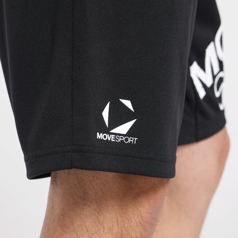 Move Sports ST5SHP00M Men's Big Logo Shorts, Sweat Absorbent, Quick