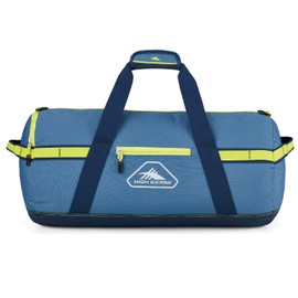 High Sierra Packed Cargo Duffel Bag, Graphite Blue/Rustic Blue/Glow, Medium (30inches)