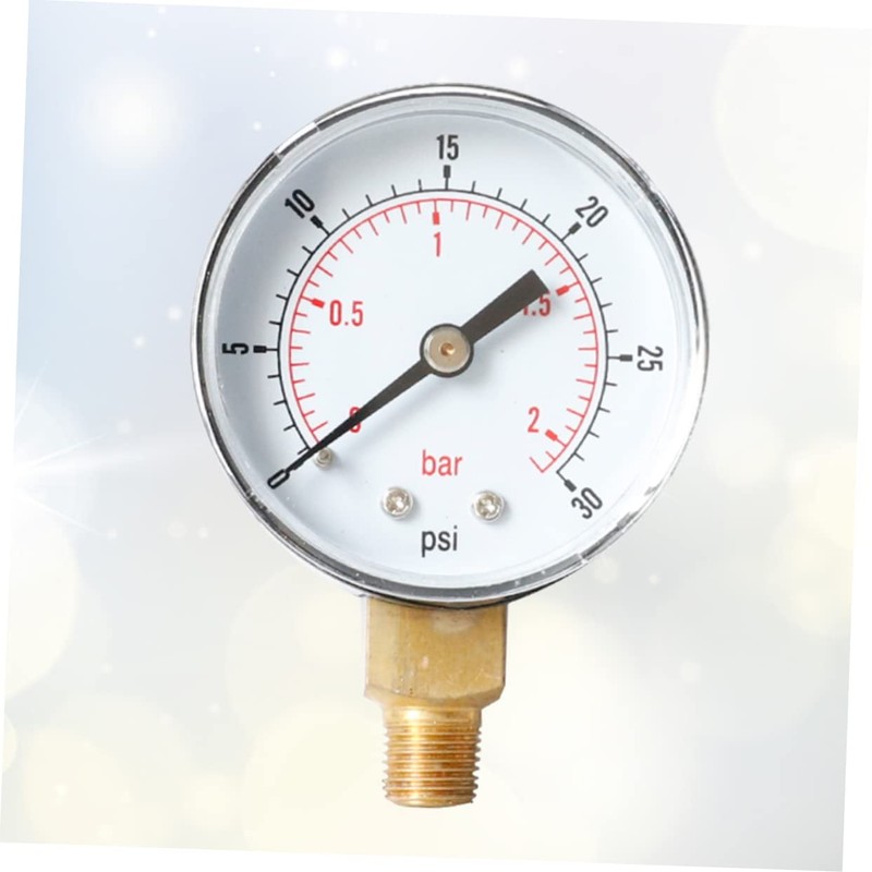 TEHAUX 2pcs Psi Npt Pressure Gauge High Compressor Gauge Compact