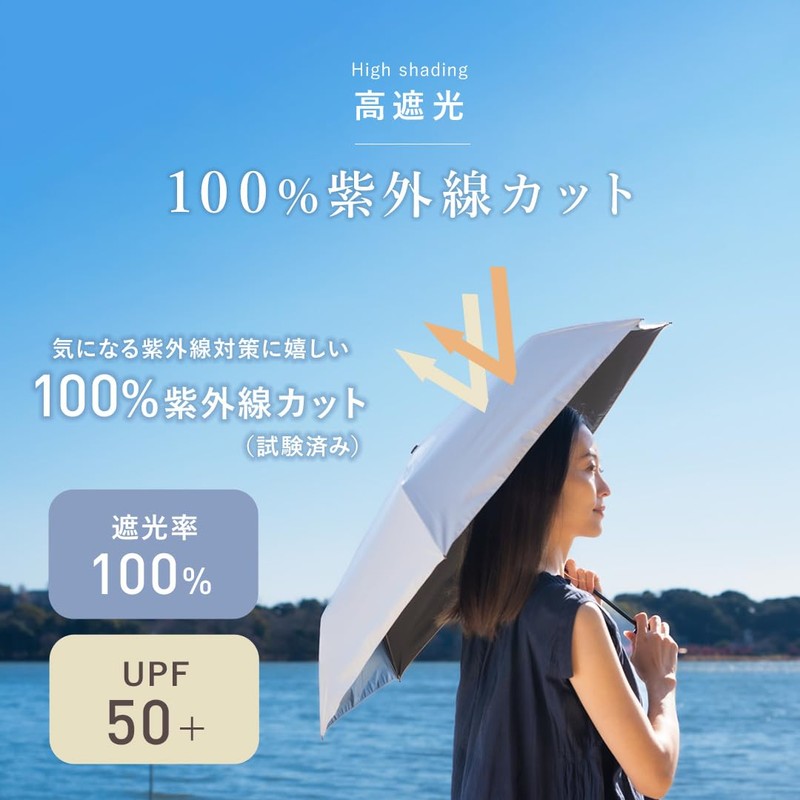 RelaxingWork Folding Parasol, UV Protection Umbrella, Sun or Rain, Lightweight,