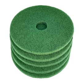 Virginia Abrasives 416-50185 Floor Maintenance Pads, Heavy-Duty Cleaning and Stripping Pads for Floor Machines. Non-Woven, Thick Scrubbing Pads for Replacement. Ensure Clean Floors! 5 Pack 18" Green