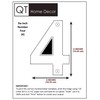 QT Modern House Number - 6 Inch BLACK - Stainless