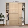 SongYung Bypass Sliding Door Hardware 72", Bypass Wardrobe Closet Door