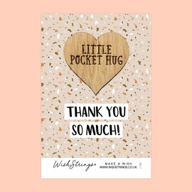 “Thank You So Much” Pocket Hug Keepsake | Gratitude Token for Teacher, Friend, or Helper | Thoughtful Gift | Sentimental Pocket Hug | Small Thank You Gift | Affordable Keepsake