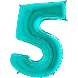 Grabo 261705TI-P Number 5 26Loon Single Pack, Length-26 Inch, Colour-Tiffany, One Size