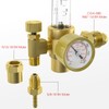 Yeswelder Argon/CO2 Mig Tig Flow Meter Gas Regulator Gauge Welding