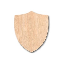 Handcrafted Wooden Shield - Ideal for Wooden Shield Craft Projects - High-Quality Wood Shield Unfinished for Customization and Decoration (5mm Plywood, 8")