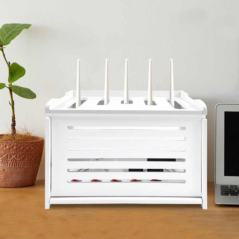 Upgrade Router Shelf Storage, Networking Router Stand, Freestand & Wall