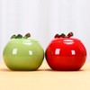 Mozacona Ceramic Apple Shape Container Sugar Bowl Candy Dish Food