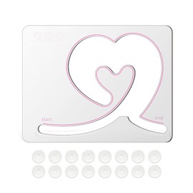 Kapyoo Quilting Rulers and Templates Quilting Templates for Machines Quilting Heart Shaped Free Motion Quilting Templates (Design A)