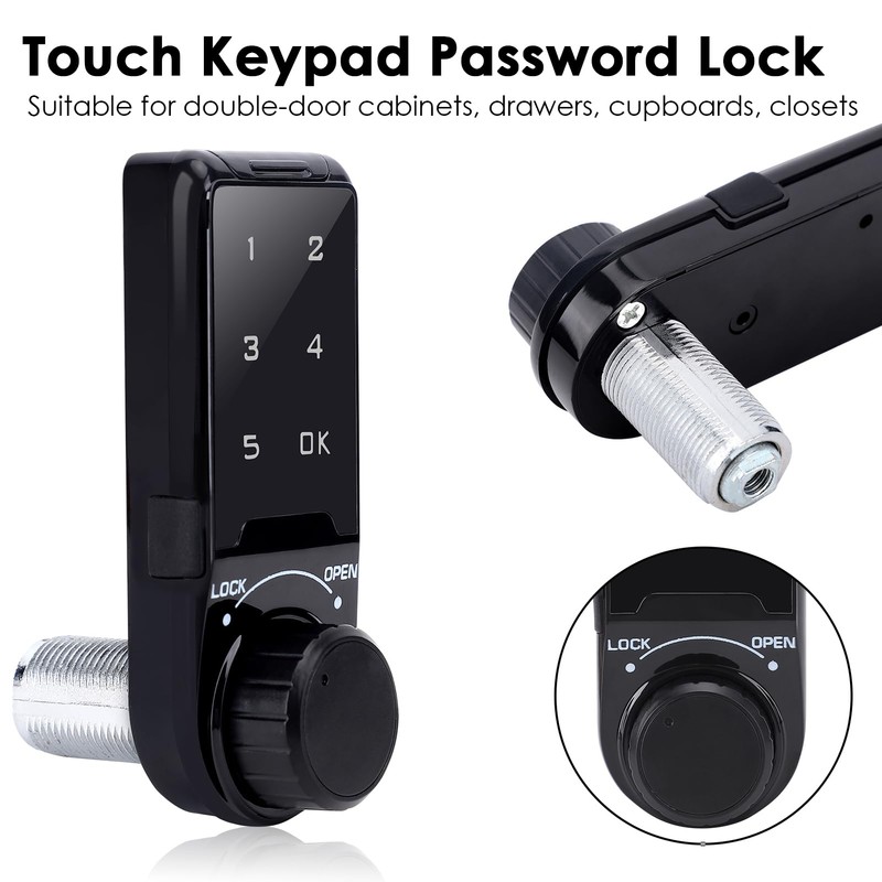 Code Security Lock Touch Keypad Deadbolt Password Keyless Entry Key