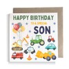 Second Ave Digger Son Children's Kids Baby Tractor Car Square