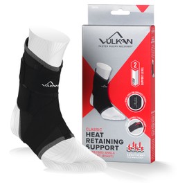 Vulkan Classic Right Ankle Brace, Medium, Ankle Support for Rolled Ankles, Sprains, and Strains, Compression Sleeve for Athletes and Exercising, Stabiliser for Achilles Injuries and Plantar Fasciitis