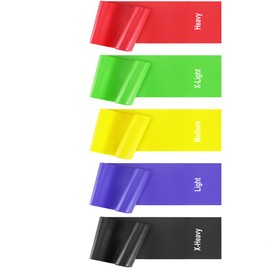 5 Pcs Professional Resistance Bands.Elastic Band, Work Out Bands, Stretch Bands for Working Out Women or Men, Exercise Bands Set for Physical Therapy, Yoga, Pilates (1, 5 colors, One Size)