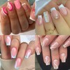 UNA GELLA Short Square Nail Tips, 504 Pieces, Press On