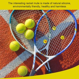 QEQSHQO 6pcs Tennis Vibration Dampener Animal Damper Emoji Suitable for Tennis Players and Badminton Rackets
