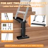 Foldable Heavy Duty Ladder Extender Pro-Adjustable Height 11.8-19.1", Ladder Leveler
