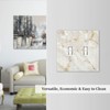 ybclf White Gold Marble Light Switch Cover 2 Gang Double