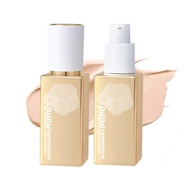 Qin Derdom Liquid Foundation, Mask, Oil-Resistant, Waterproof, Glossy Skin, Lightweight to Wear, Unisex, Moisturizing, Natural Coverage, Won't Break, Beauty Serum, Conceals Pores, High Concealment