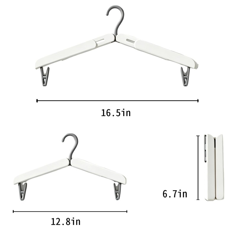 4Pcs Plastic Travel Hangers Foldable