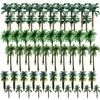 Woohome Pack of 60 Model Building Trees, Miniature Palm Tree,