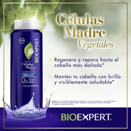 BIOEXPERT Acondicionador Extracto de Células Madre Vegetales, regenera y repara hasta el cabello más dañado**, sin sal ni parabenos* 650 ml