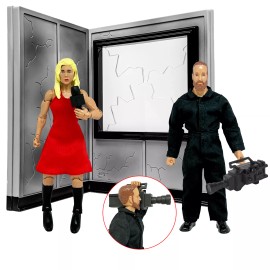Figures Toy Co. Backstage Interview Accessory Set for WWE & AEW Wrestling Action Figures