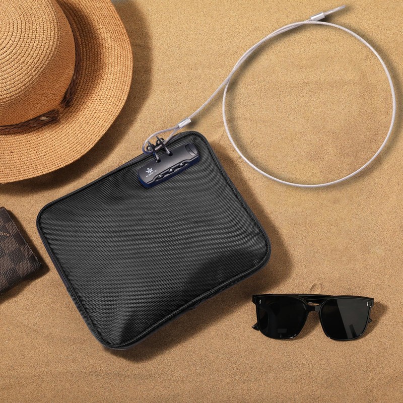 KOSMCCO Beach Locking Bag, 9x7.5 Inch Portable Safe for Phone,