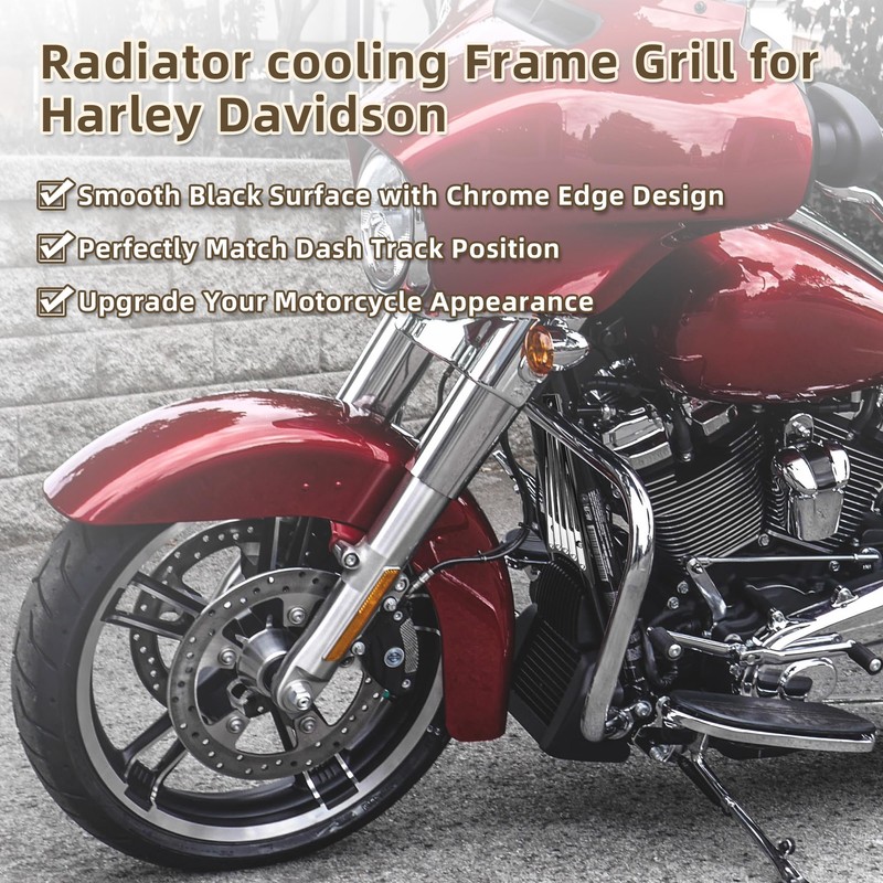 Sresk CNC Front Radiator Frame Grill Cover Guard Protector Fit