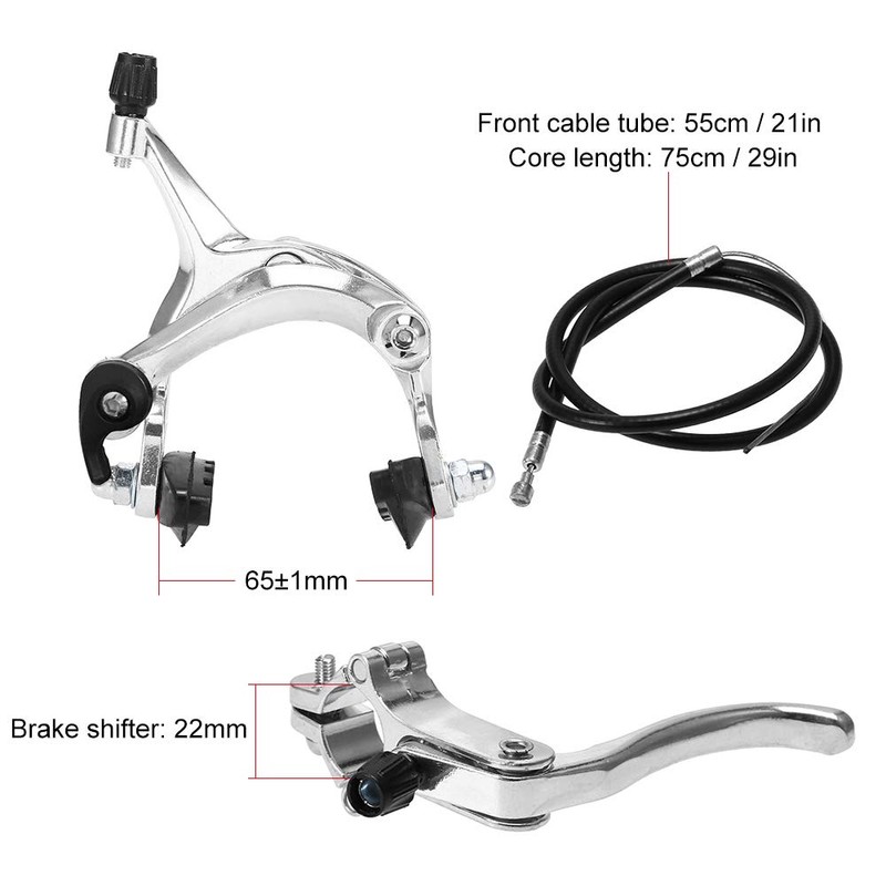 Front/Rear Fixie Bike Brake Kit Road Bike Brake Set Bike
