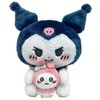 Nakajima Corporation 167255-22 Nagano x Sanrio Characters Pair Plush Kuromi