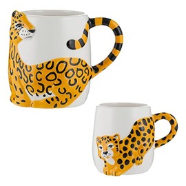 Price & Kensington Set of 2 Cheetah Mugs