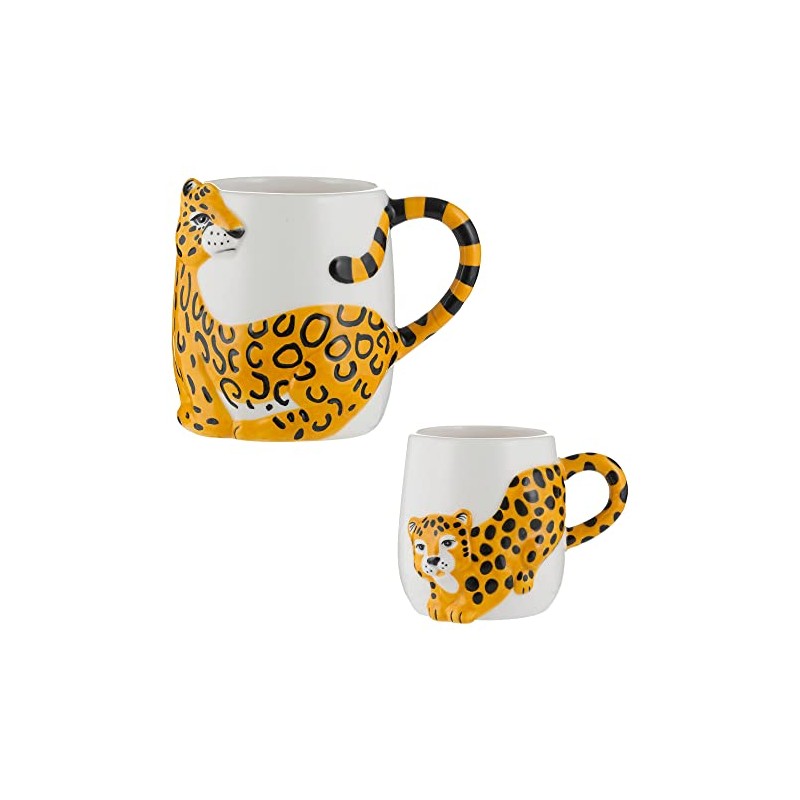 Price & Kensington Set of 2 Cheetah Mugs