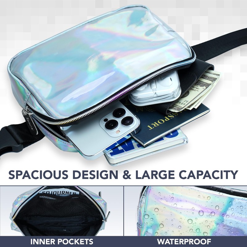 A5000 - FP-1 pok-Rave- PARENT, Silver, One-Size, Fanny Pack
