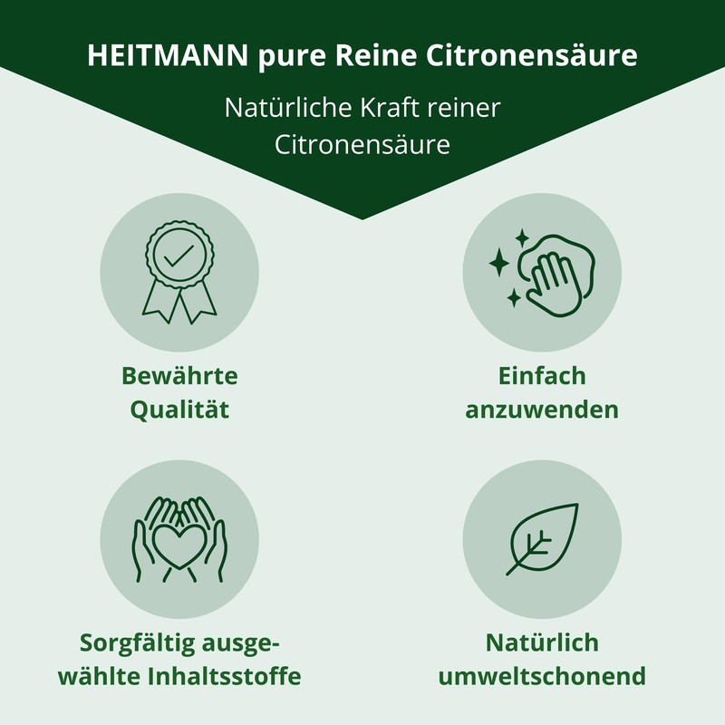 HEITMANN pure Pure Citric Acid 500ml